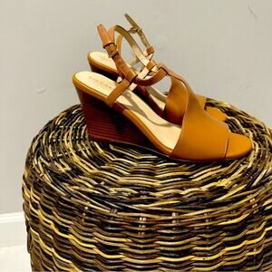 Cole Haan Tan Wedge Heels, Size 8